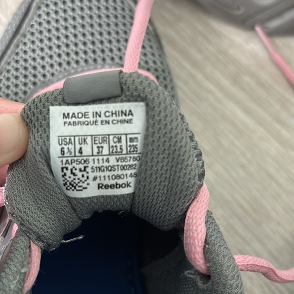 Reebok Woman Pheeham DMX Ride Running Sneakers Gray/Pink size 6.5 - Picture 9 of 9